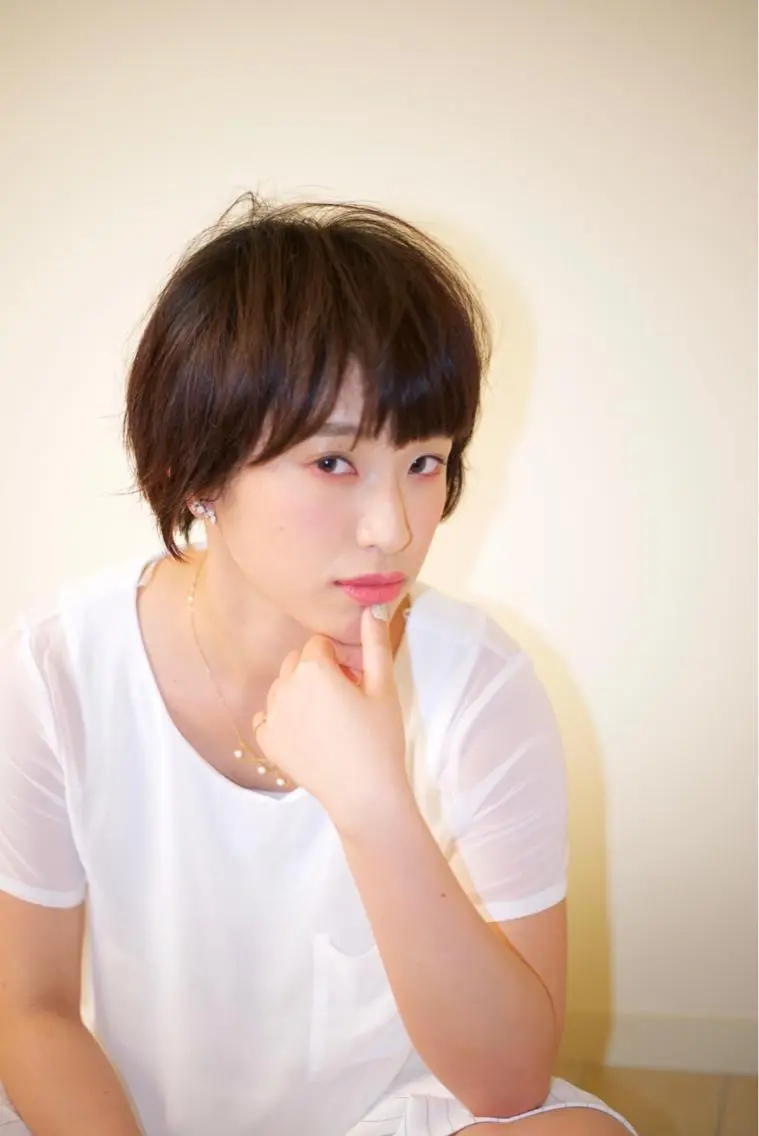 ショート カラー パーマ ショートヘア 【白髪ぼかし 専門GBG】自由が丘のヘアスタイル