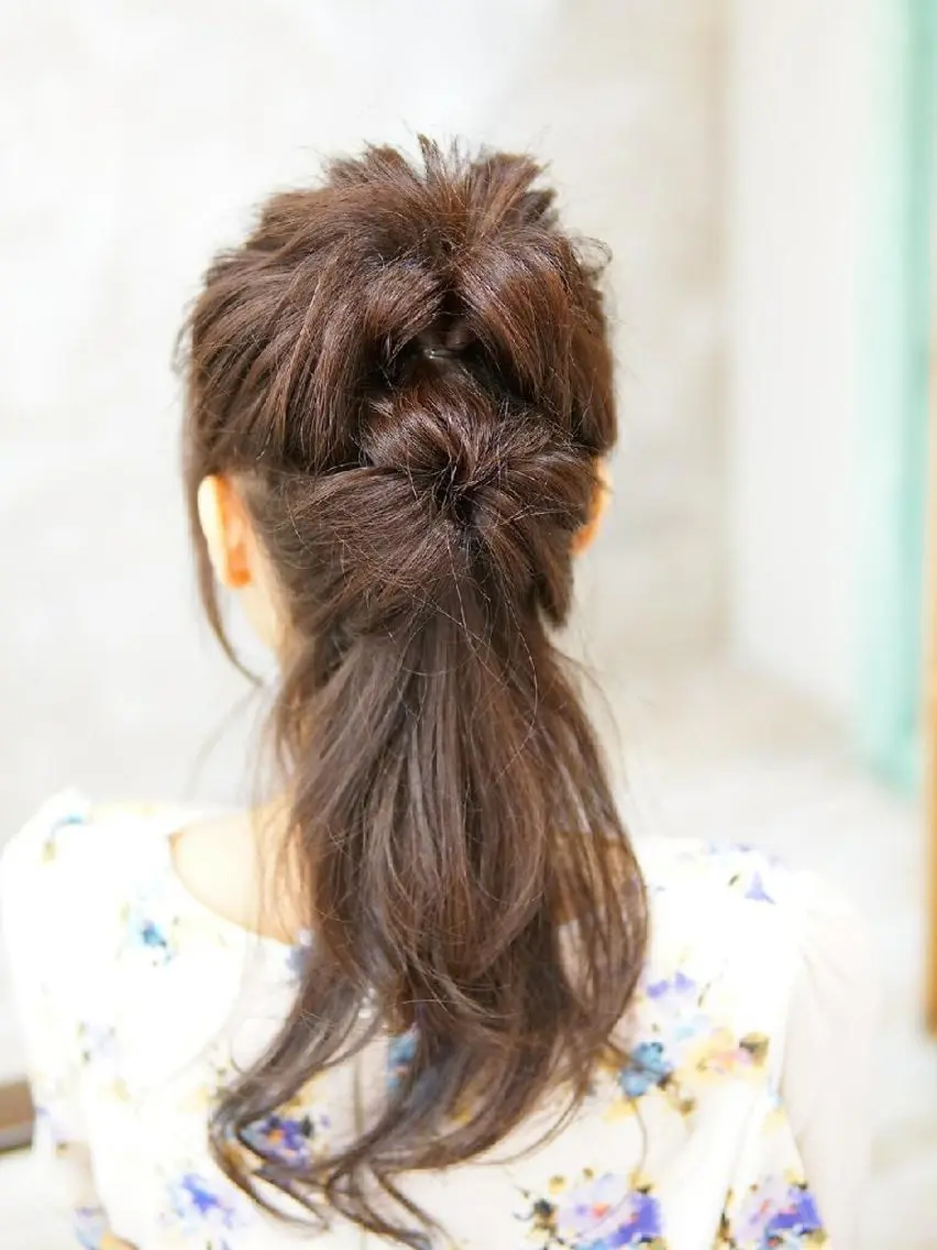 ヘアアレンジ ハーフアップ 永野 良一のヘアスタイル