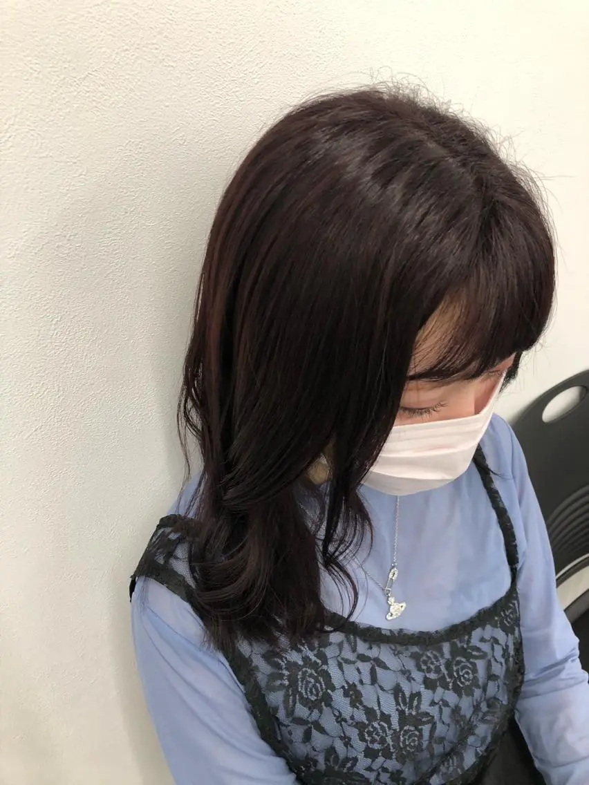 ロング カラー ヘアアレンジ ラベンダーカラー 透明感/艶髪/💖 トレンドスタイル💖のヘアスタイル