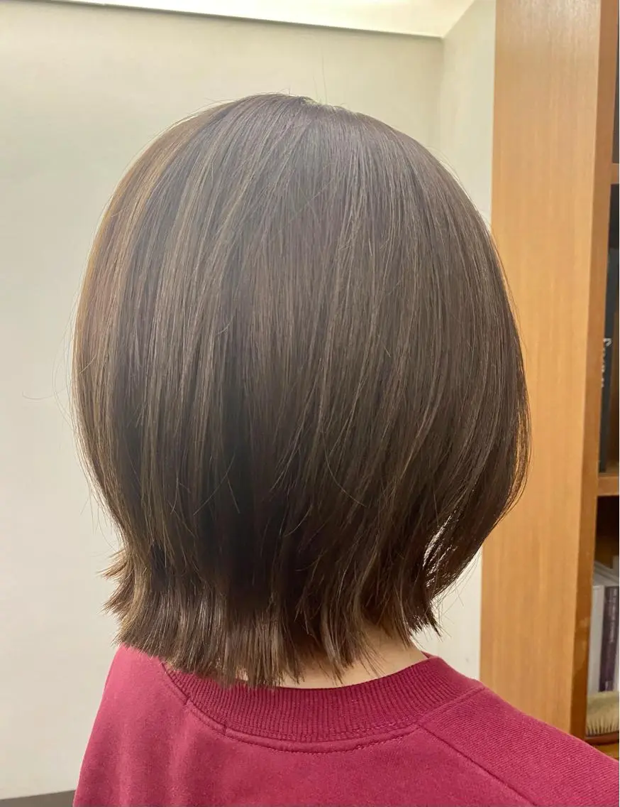 ショート カラー 似合わせレイヤー/ ケアパーマ/高倉のヘアスタイル