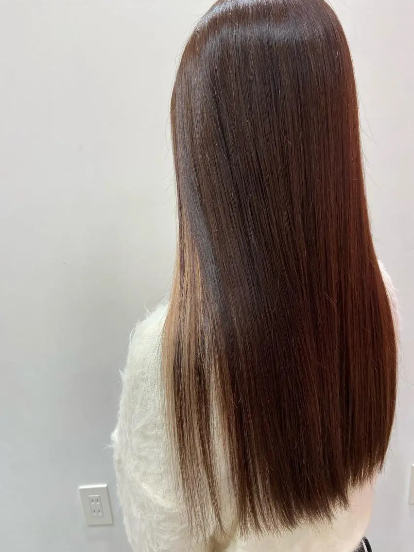 ロング ヘアアレンジ シールエクステ くびれヘア エクステ 顔周りカット 韓国風ヘア 新宿/韓国ヘア 中明度カラー/かやのヘアスタイル