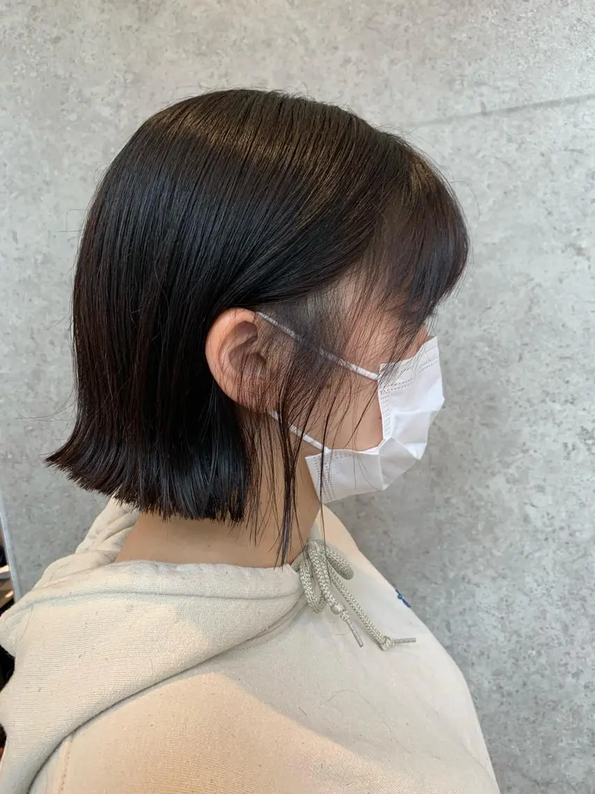 ショート ボブ 大人レイヤー×艶髪 小久保　春暁のヘアスタイル