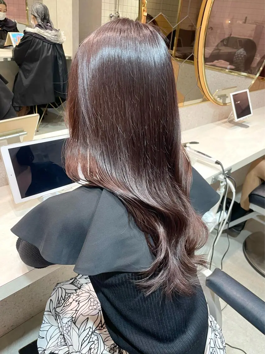 ロング カラー 上品ヘア🤍顔周り/ レイヤー✨/林遼一郎のヘアスタイル