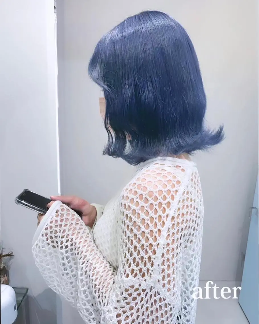 ミディアム カラー ヘアアレンジ レイヤー/髪質改善 縮毛/ハッシュカットのヘアスタイル