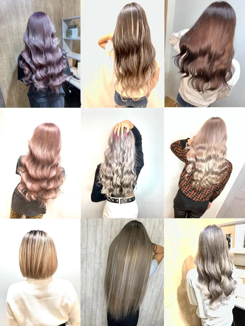 セミロング カラー ヘアアレンジ 🏝️ハイトーン× エクステ特化🏝️のヘアスタイル