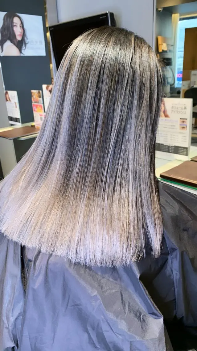 ミディアム カラー パーマ ヘアアレンジ メンズ キッズ ネイル マツエク・マツパ 酸性ストレート 髪質改善大槻勇樹のヘアスタイル