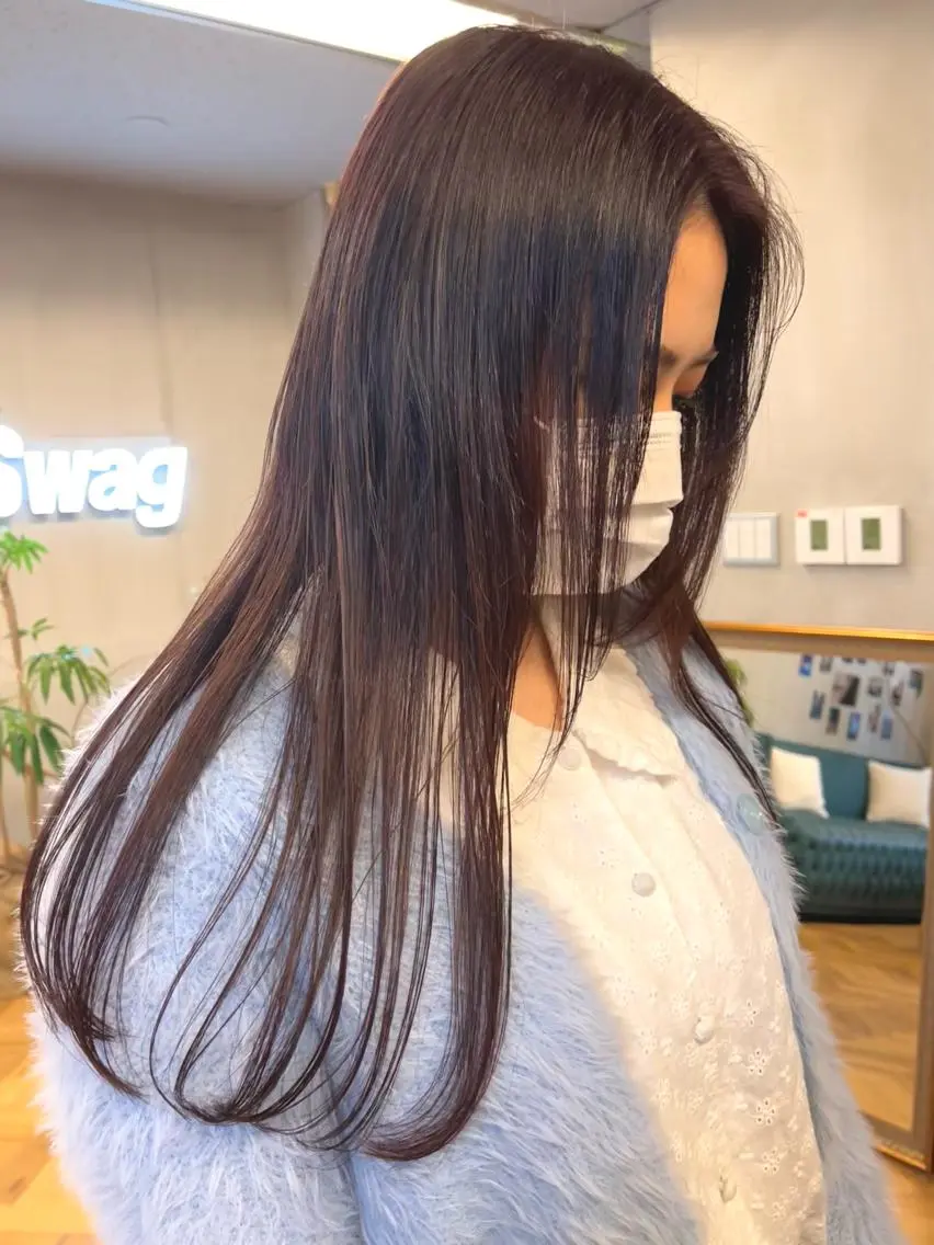 ロング カラー ena/ブリーチなし 透明感・レイヤー🎀のヘアスタイル