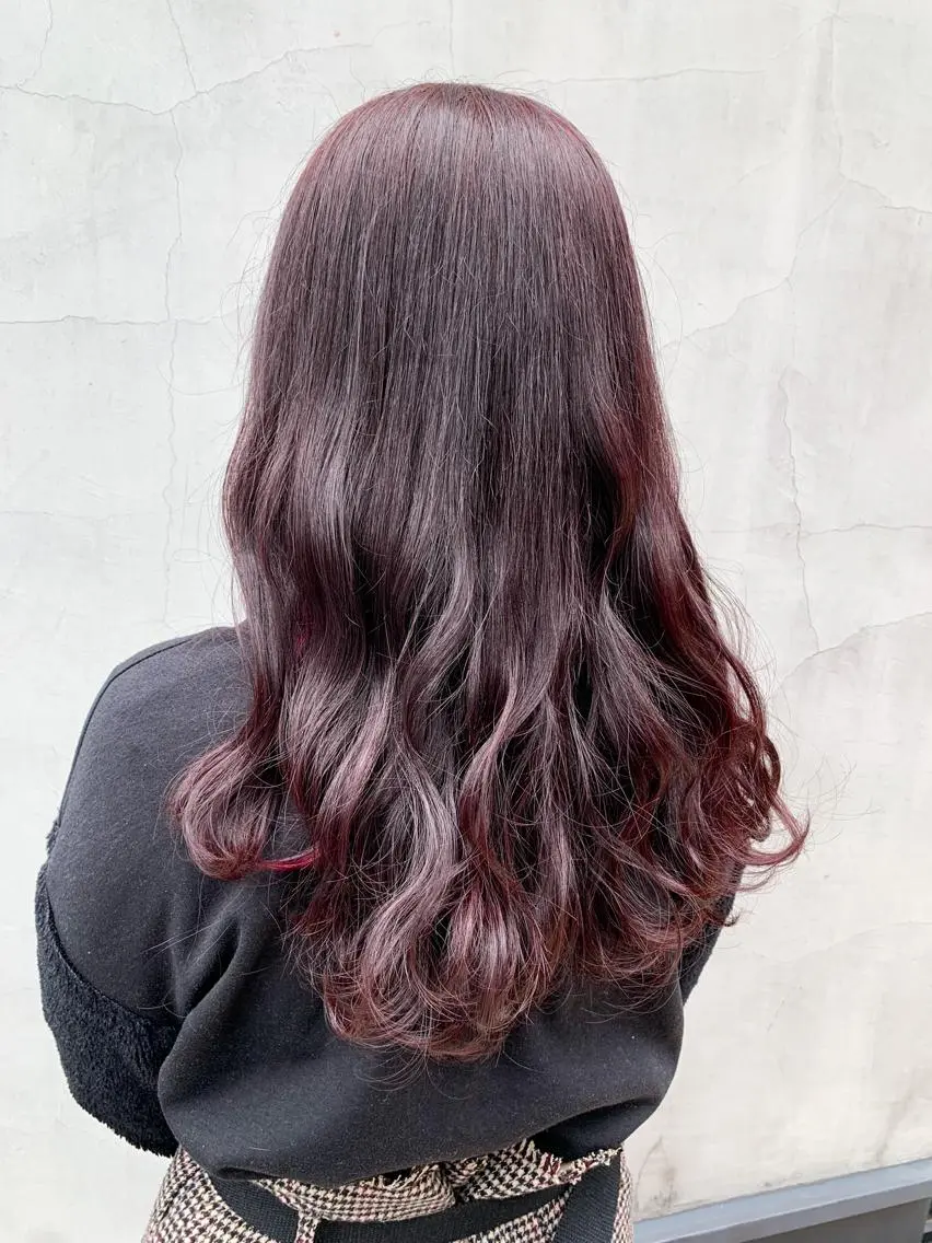 ロング カラー ヘアアレンジ カット ヘアカラー トリートメント yuka .のヘアスタイル