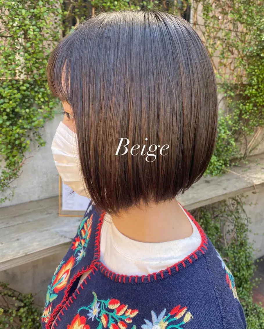ミディアム カラー カット ヘアカラー 小顔ショート✁ ⁂Yukari⁂のヘアスタイル