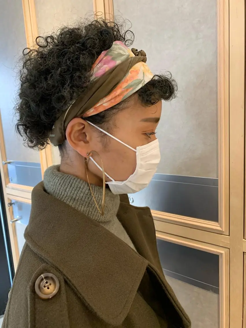 ミディアム カラー ヘアアレンジ チバ タクミのヘアスタイル