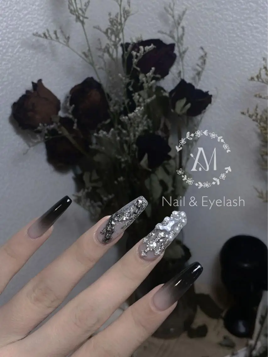 ロング カラー ネイル A1 nail &eyelashのネイルデザイン