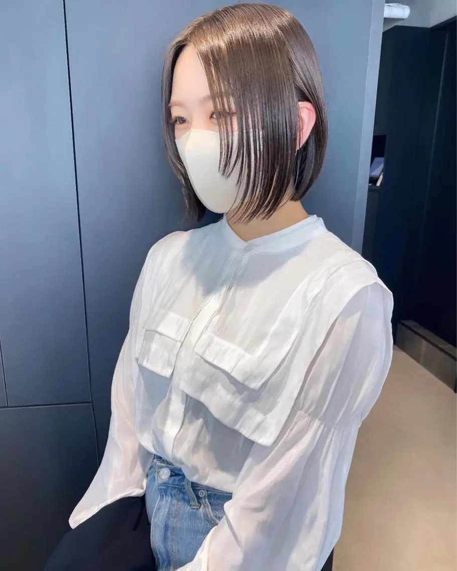 ショート カラー カット ヘアカラー マンツーマン半個室 tamuraのヘアスタイル