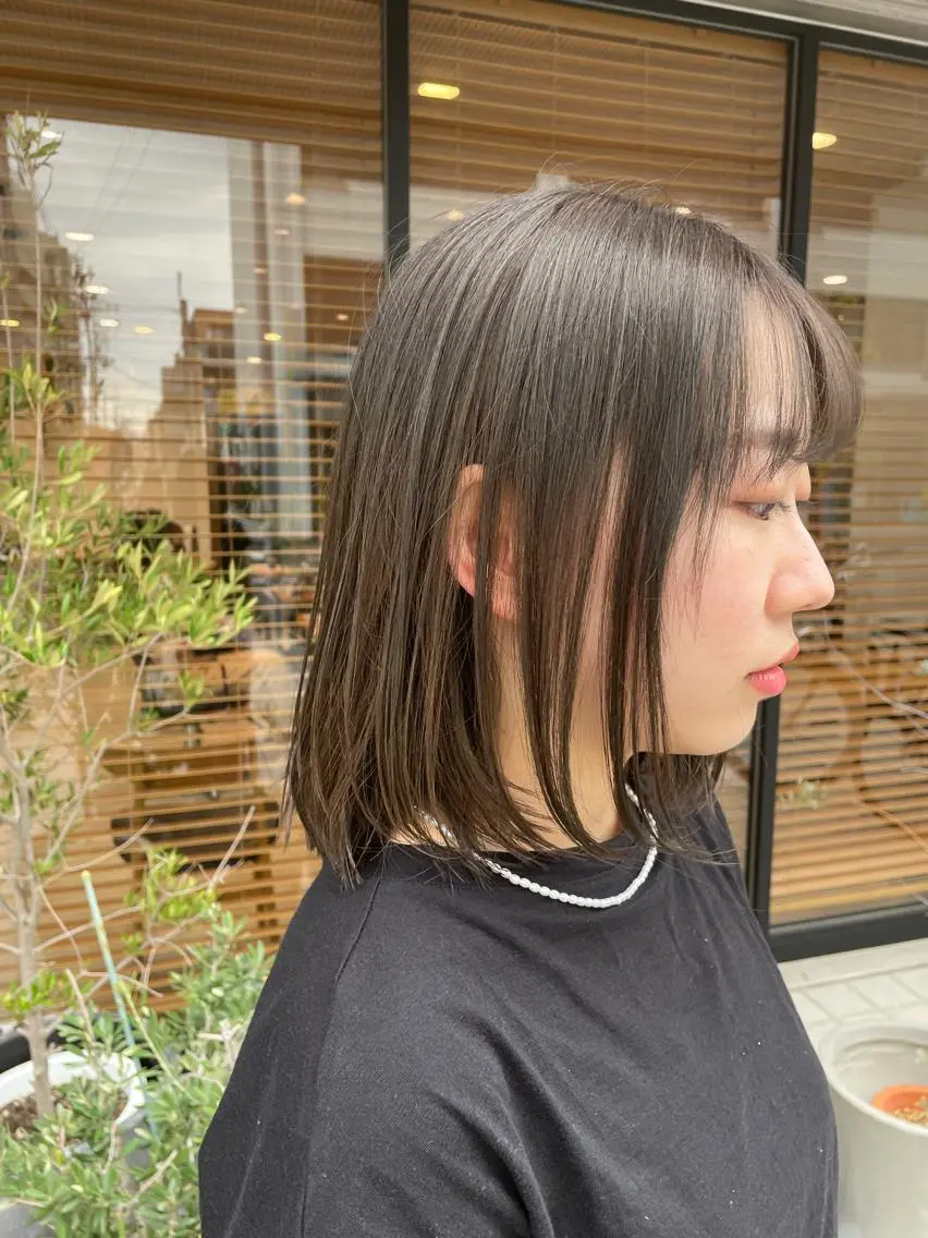 ミディアム カラー 月100人以上 髪質改善施術｜谷口のヘアスタイル