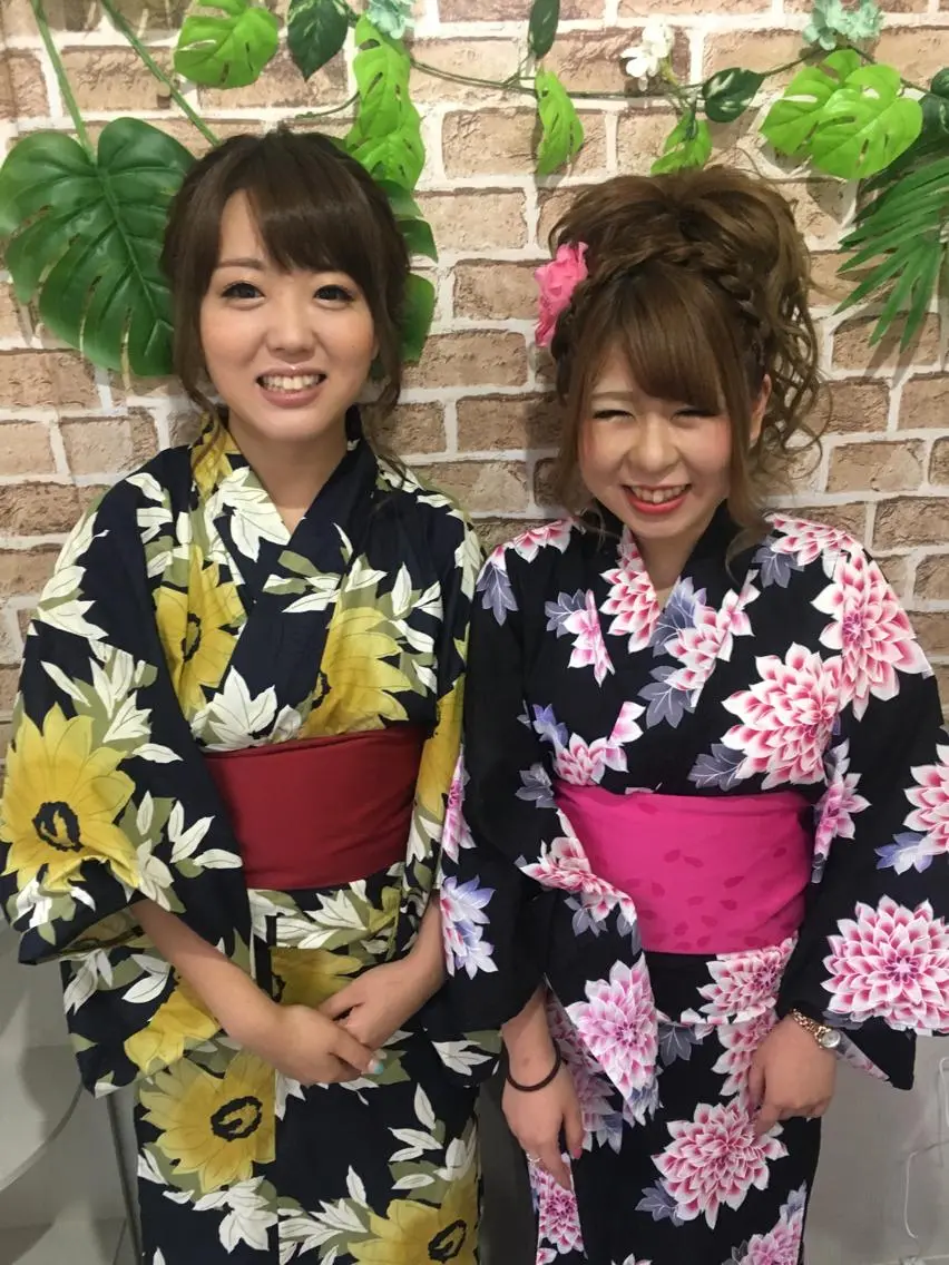 ロング ヘアアレンジ 浴衣 毛穴改善/脱毛 ネイル 川上久仁子のエステ・リラクイメージ