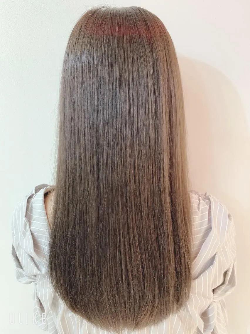 ロング カラー カット ヘアカラー なりたいが叶う ながしまじゅんきのヘアスタイル