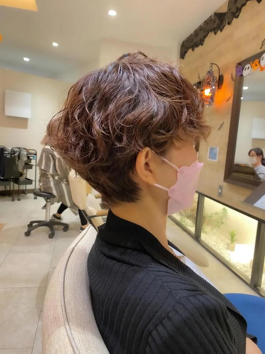 ショート パーマ ショートボブ ボブ ショートヘア 宮腰一磨 ・ショート・ボブ🌿のヘアスタイル
