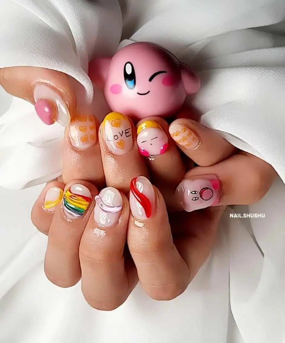 ネイル 持ち込み ニュアンスネイル ワンカラーネイル シンプルネイル 春ネイル 3dパーツ/流行り 👧shushu❤️のネイルデザイン