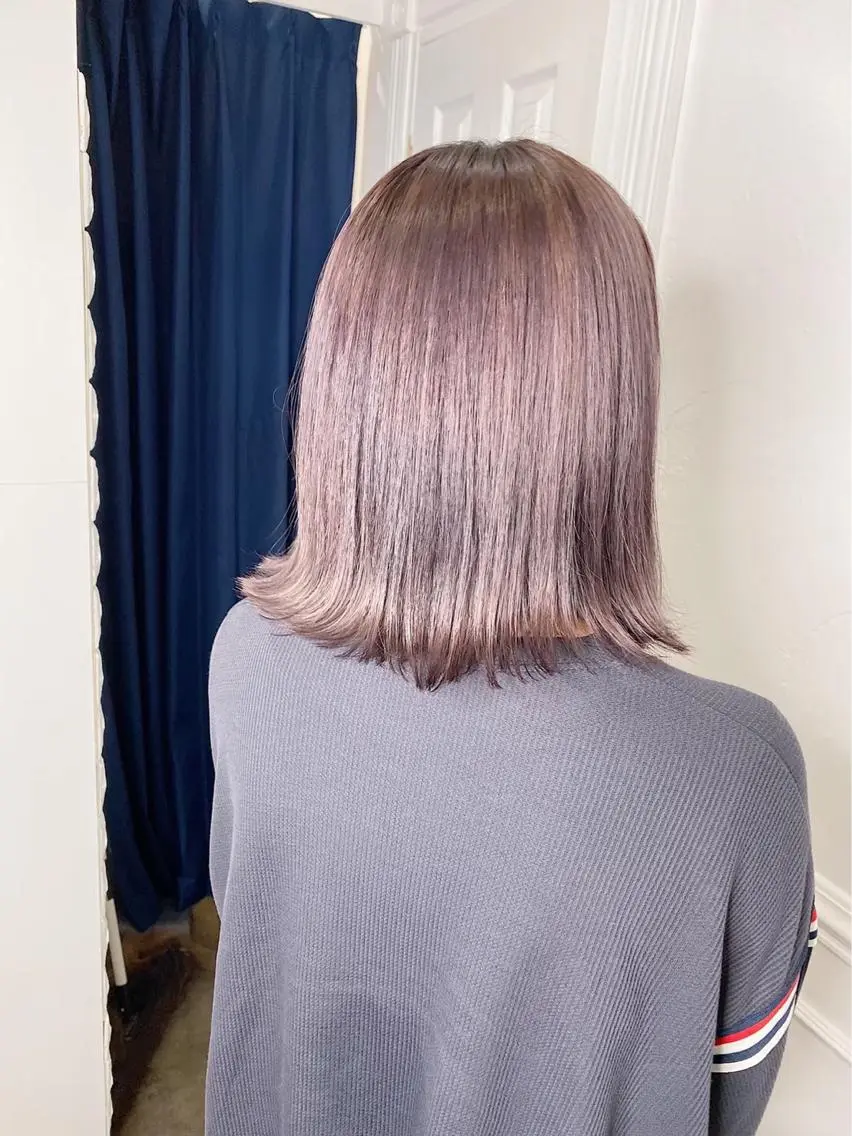ミディアム カラー カット トリートメント アニメカラー髪質改善 🎀🐰堀川智史🎀のヘアスタイル