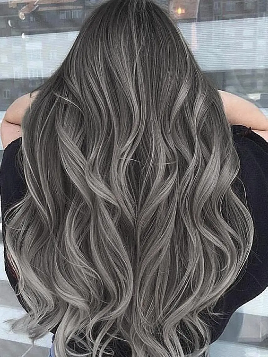 ロング カラー パーマ ヘアアレンジ Device ディバイスのヘアスタイル