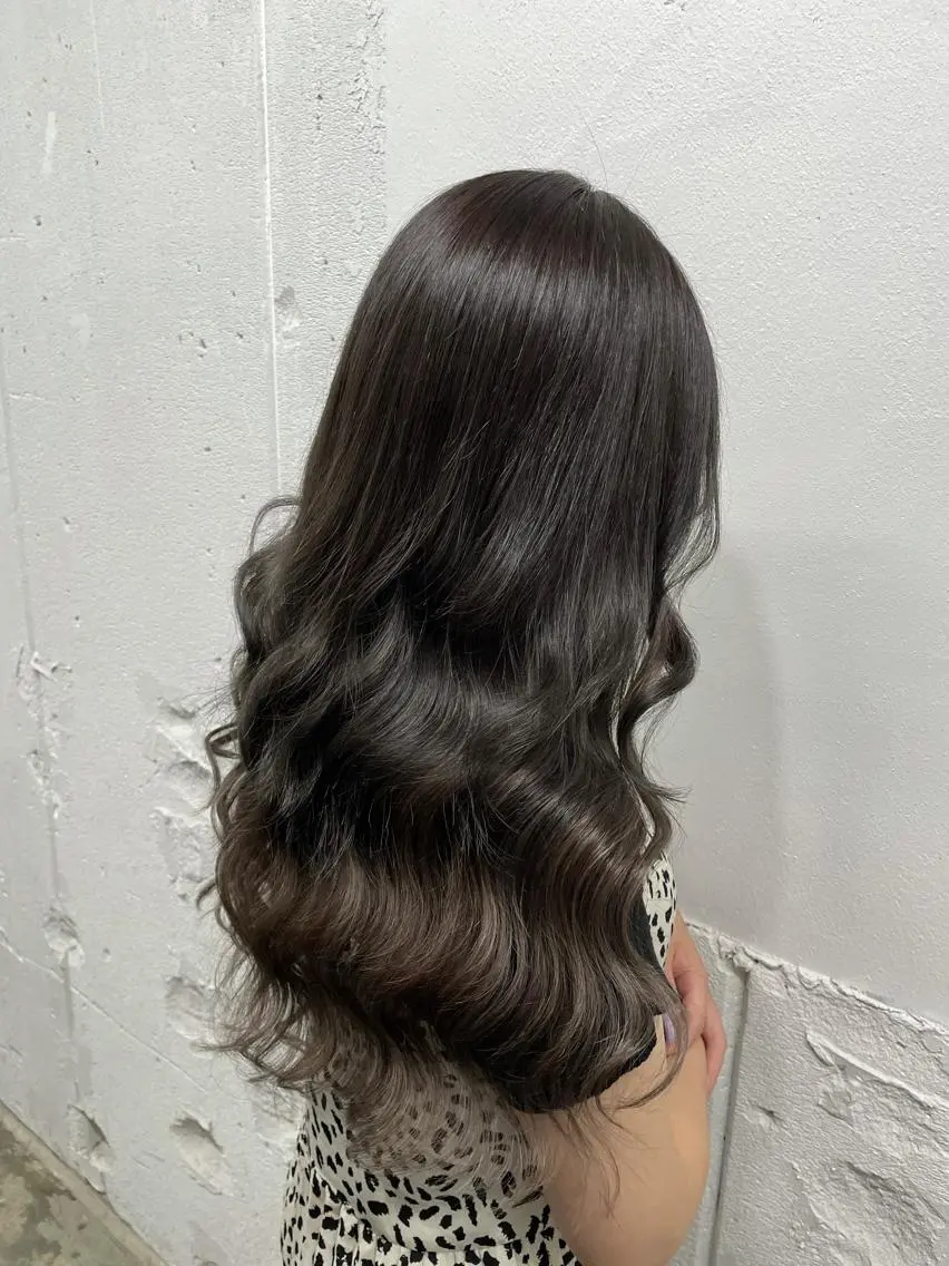 ロング カラー シールエクステ バレイヤージュ ミストバング ダブルカラー  フェイスフレーミング ヘアカラー エクステ 🧡艶髪/エクステ 🫧🧡YUKI❄️のヘアスタイル