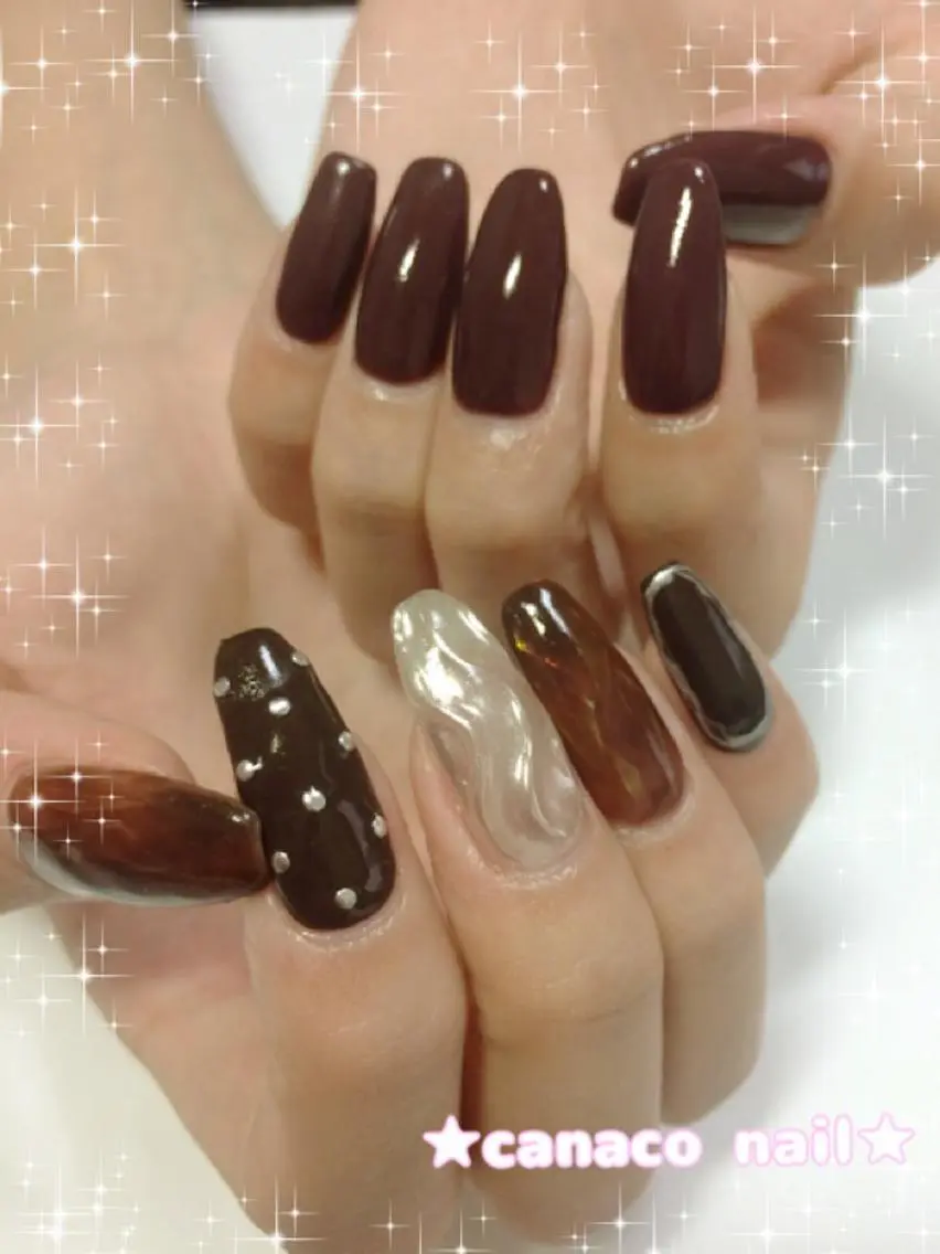 ネイル アートネイル ジェルネイル パラジェル ストーンネイル ハンドネイル ハンドケア ベテランネイル cnc nailのネイルデザイン