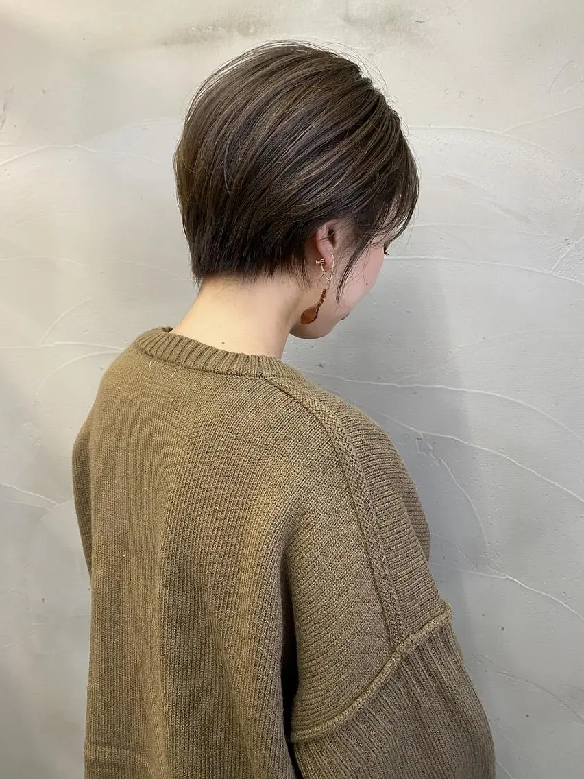 ショート カラー ショートボブ グレージュ ボブ ショートヘア ANGELICA JR和歌山店のヘアスタイル