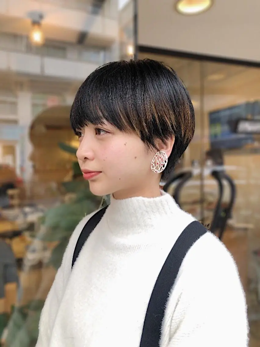 ショート カラー ノグチ ユウキ/ボブのヘアスタイル