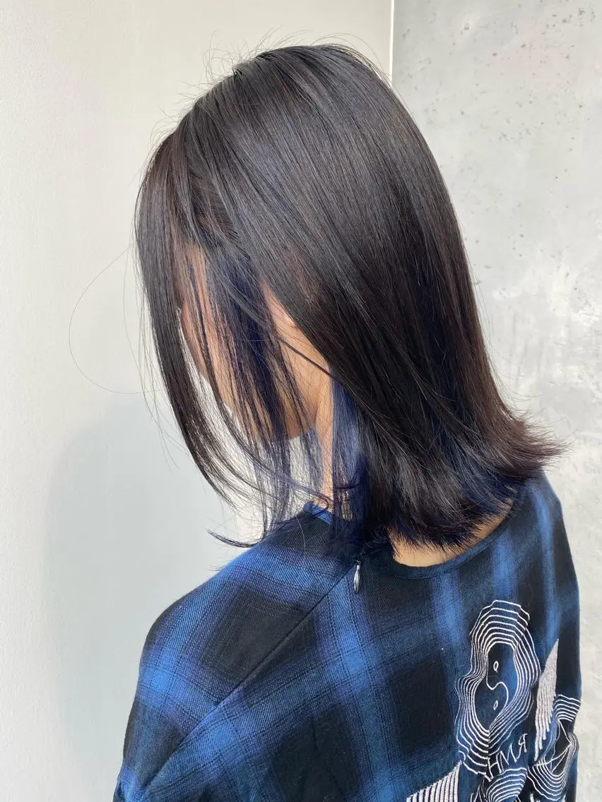 セミロング カラー ヘアアレンジ 【艶髪×韓国風】 毛流れ職人 RYOのヘアスタイル