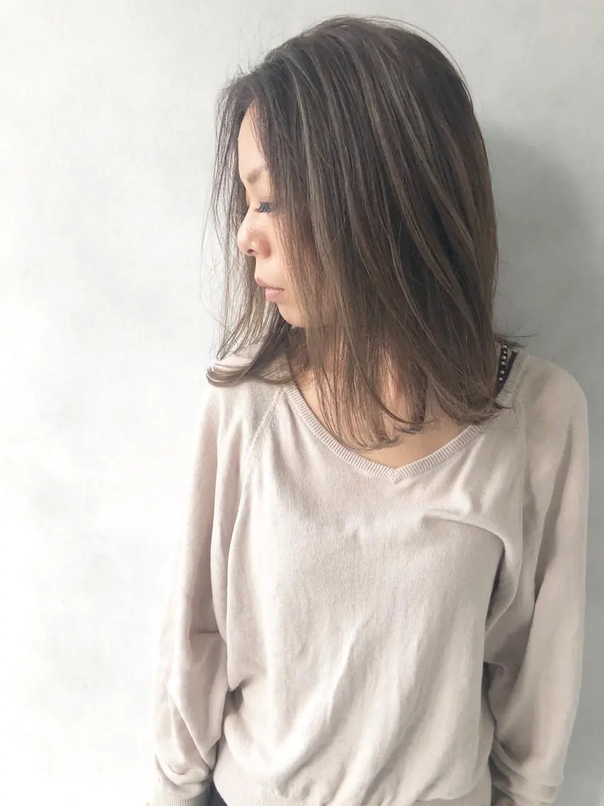 ミディアム ヘアカラー トリートメント 小澤大輔 YOLO hairのヘアスタイル