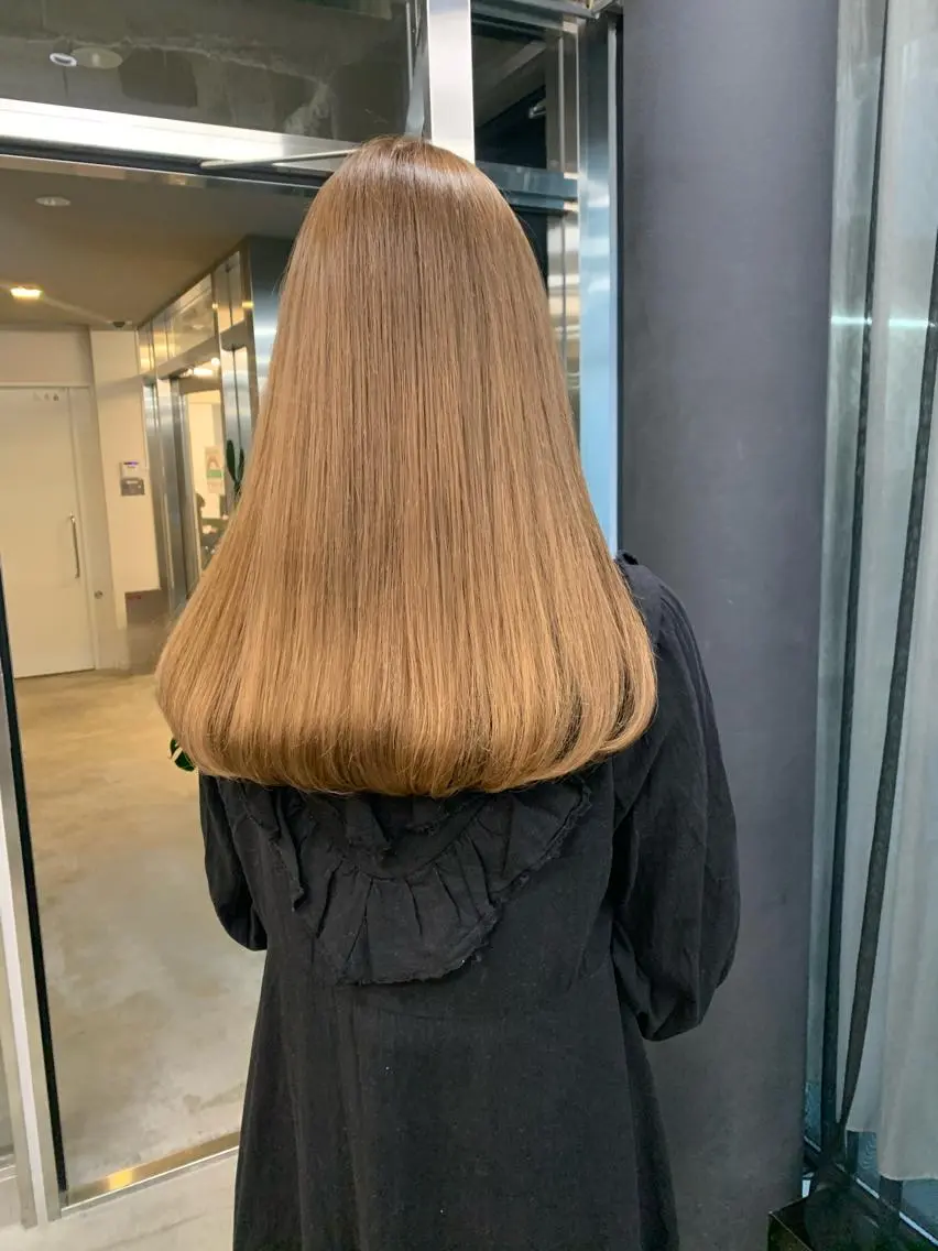 セミロング カラー カット ヘアカラー トリートメント 透明感カラー/縮毛 矯正/YUKAのヘアスタイル