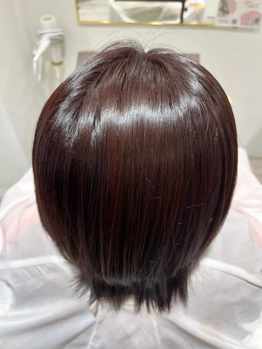 ショート カラー ピンクカラー 西川 明李のヘアスタイル