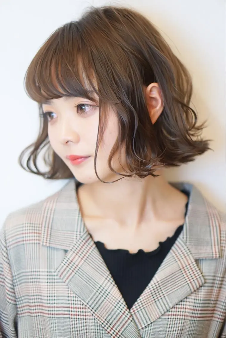 ショート カラー ボブ 外ハネヘア ディレクター ノナカのヘアスタイル