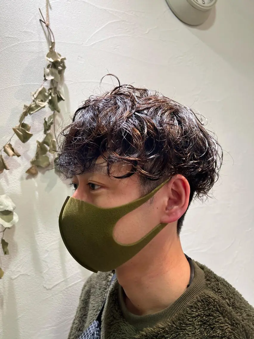 パーマ メンズ カット パーマ Ang　山口 莉沙のヘアスタイル