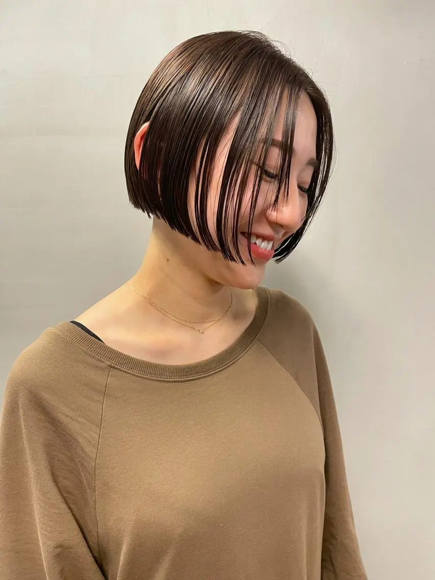 ショート カラー パーマ ヘアアレンジ メンズ キッズ ネイル マツエク・マツパ ボブ tatsumi/ボブ ウルフ/レイヤーのヘアスタイル