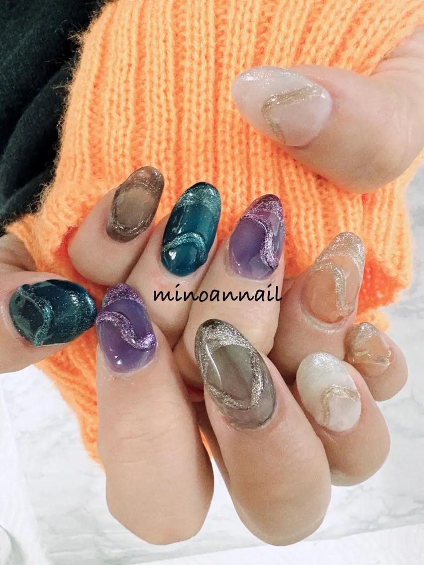 ネイル 美ノ庵ネイルサロン メトロポリタン前店のネイルデザイン