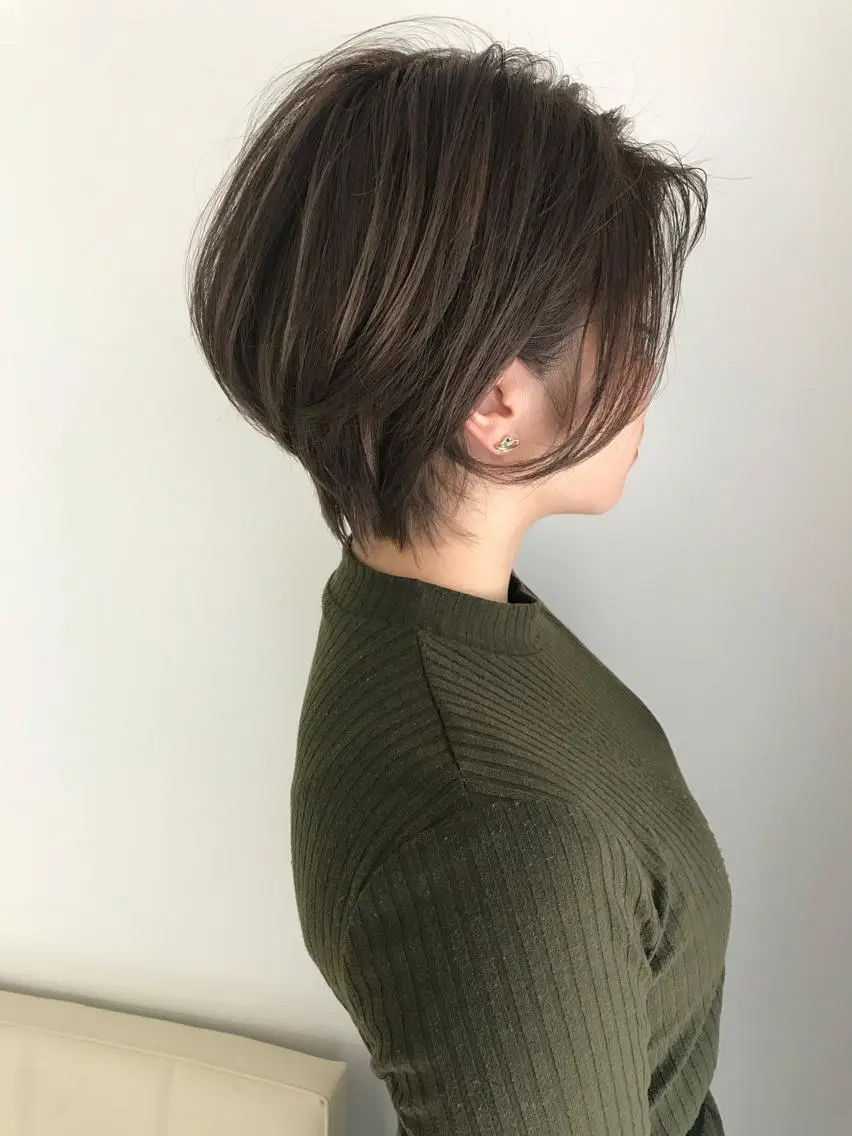 ショート ショートヘア 💫カットはなんでも 得意です✂️のヘアスタイル
