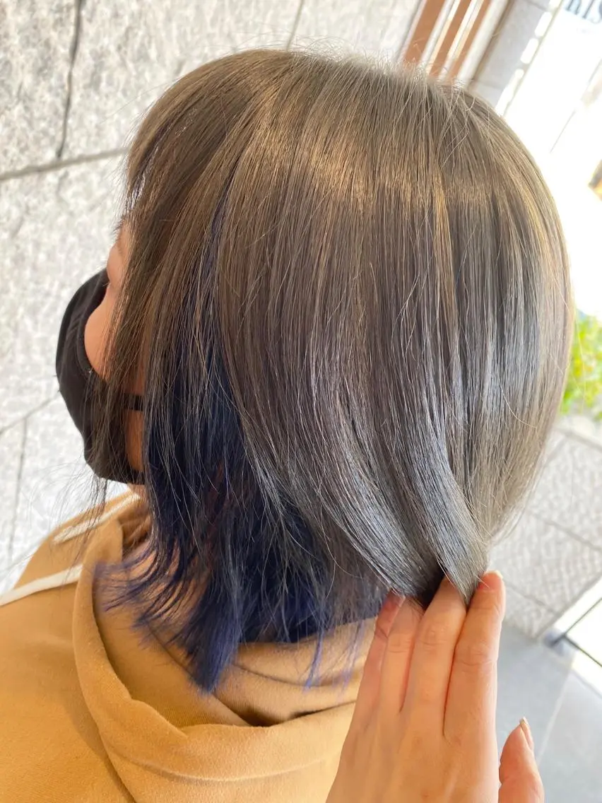 ショート ヘアカラー 福薗 ななのヘアスタイル