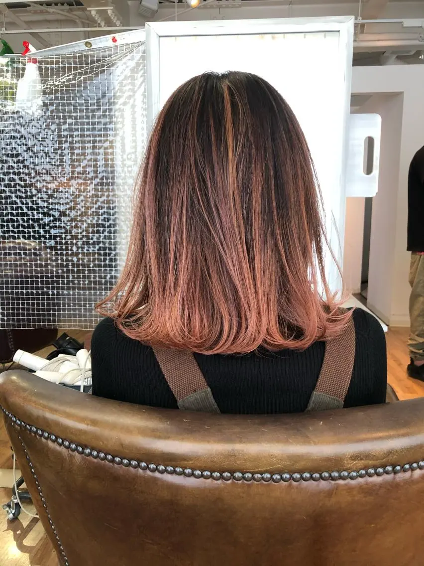 ミディアム カット ヘアカラー 艶髪💎美容師 TATSUYAのヘアスタイル