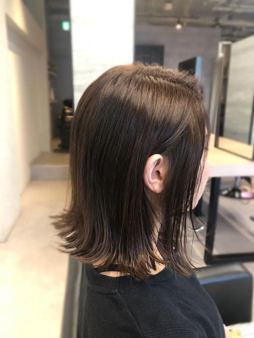 ミディアム カラー カット ヘアカラー トリートメント 🪞個室サロン/韓国 艶髪/keito🪞のヘアスタイル