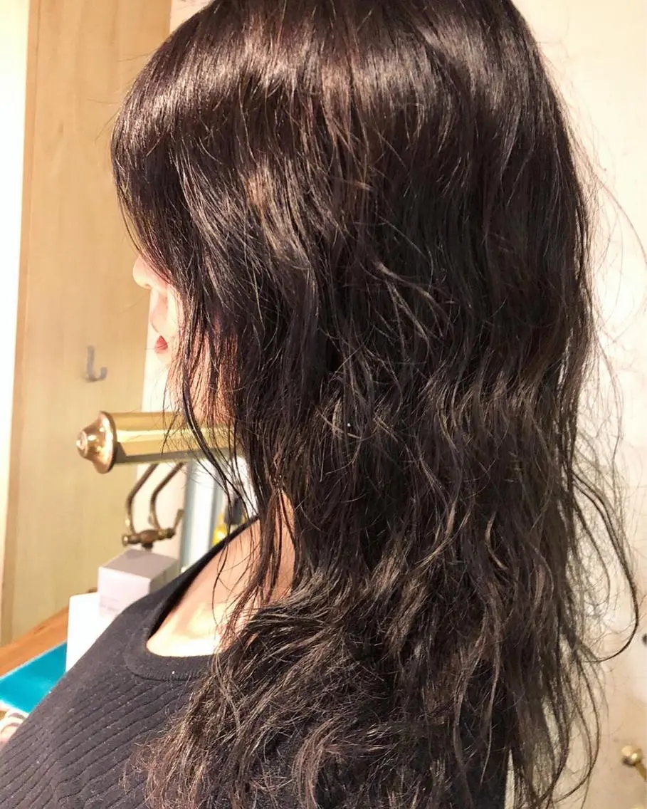 ロング パーマ エアウェーブ パーマ美容師 hanaのヘアスタイル