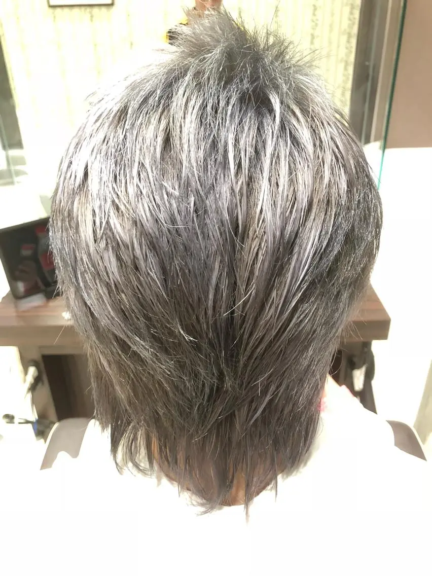 ショート カラー メンズ メンズブリーチ アッシュ ブリーチ ラベンダーカラー ラベンダーアッシュ アンドウ ユウ/ レイヤーカット/韓国のヘアスタイル