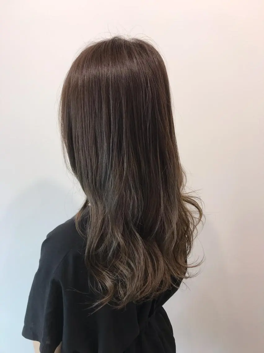 セミロング カラー グラデーションカラー レイヤー/大人ボブ 渡邉【日吉美容室】のヘアスタイル