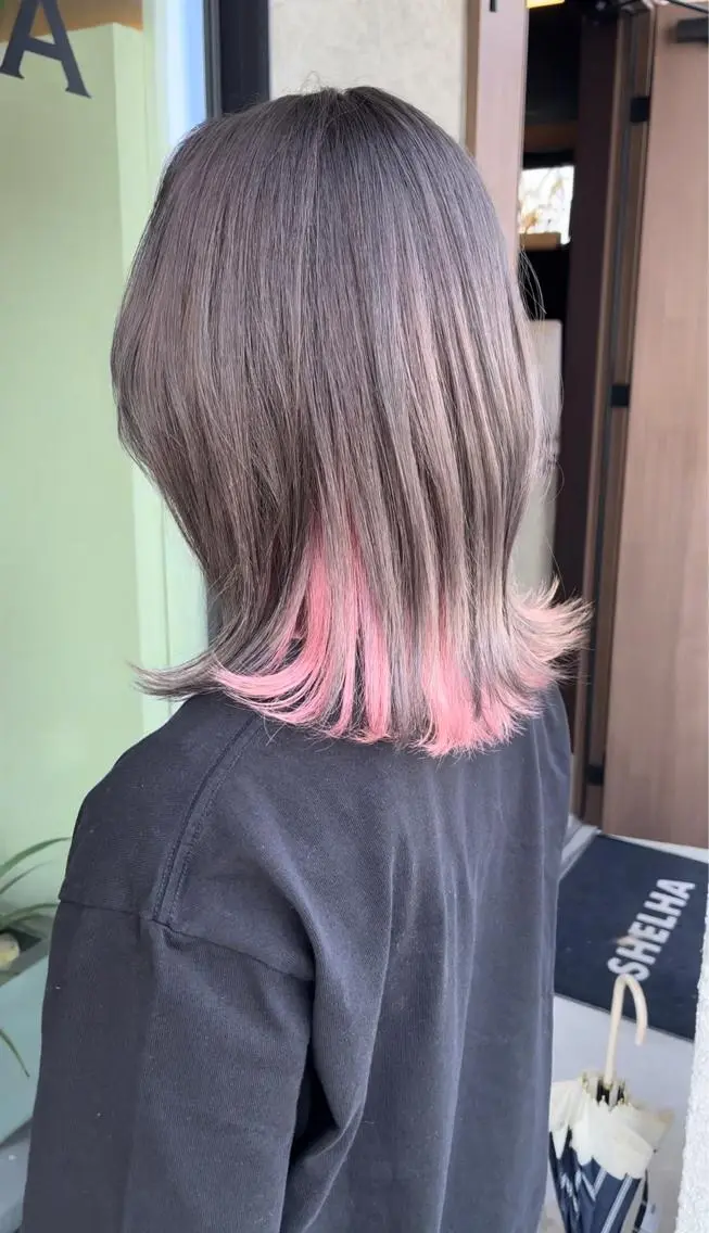ミディアム カット ヘアカラー トリートメント 手塚 亮汰のヘアスタイル