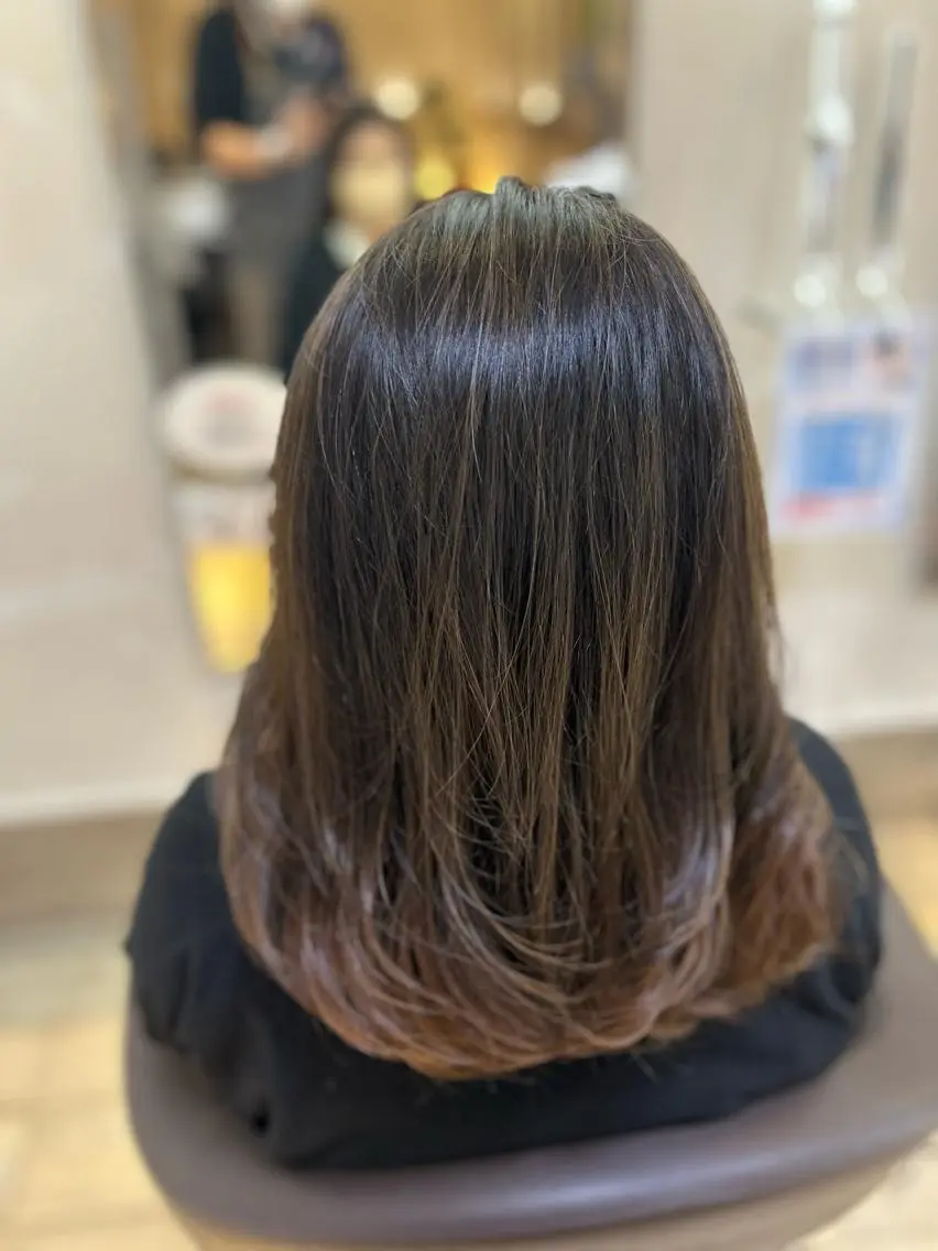 セミロング Tabata Hikaruのヘアスタイル