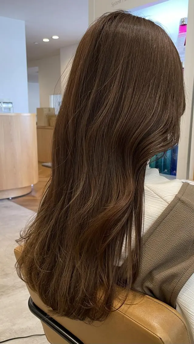 ミディアム カット ヘアカラー カノエ厚南店 /なつきのヘアスタイル