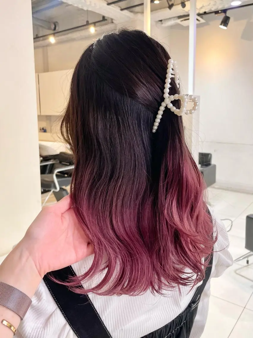 セミロング カラー パーマ ヘアアレンジ ヘアカラー 💗無料カットモデル 募集中yu-ki💗のヘアスタイル
