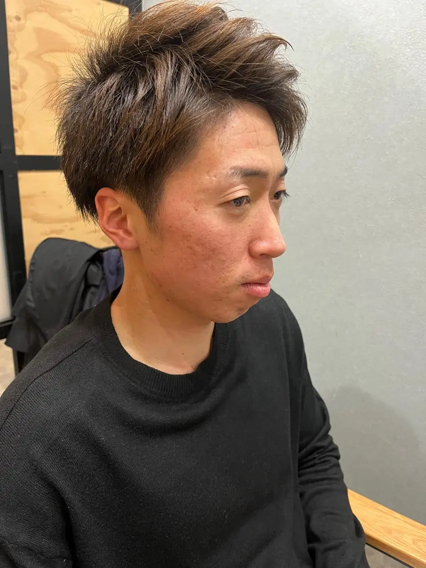 ショート カラー パーマ ヘアアレンジ メンズ キッズ ネイル マツエク・マツパ アイブロウ メンズブリーチ メンズハイライト メンズインナーカラー メンズ韓国風 ブリーチ 久木原 ゆりのヘアスタイル