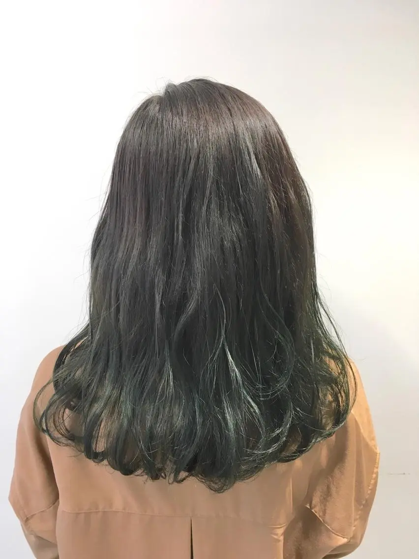 ロング カラー グラデーションカラー ヘアカラー トリートメント ヘアセット yoshi ☆のヘアスタイル