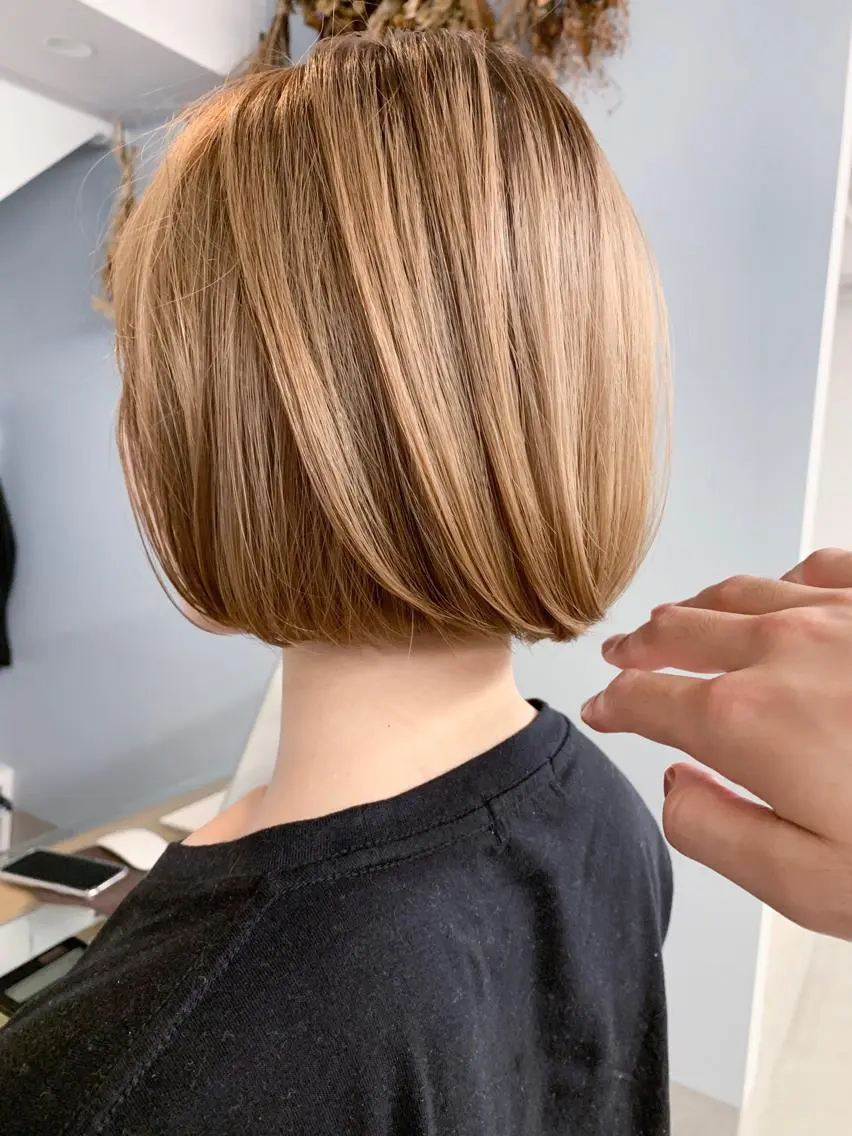 ショート カラー ベージュカラー ハイトーンカラー ミルクティーベージュ topstylist fukudaのその他イメージ