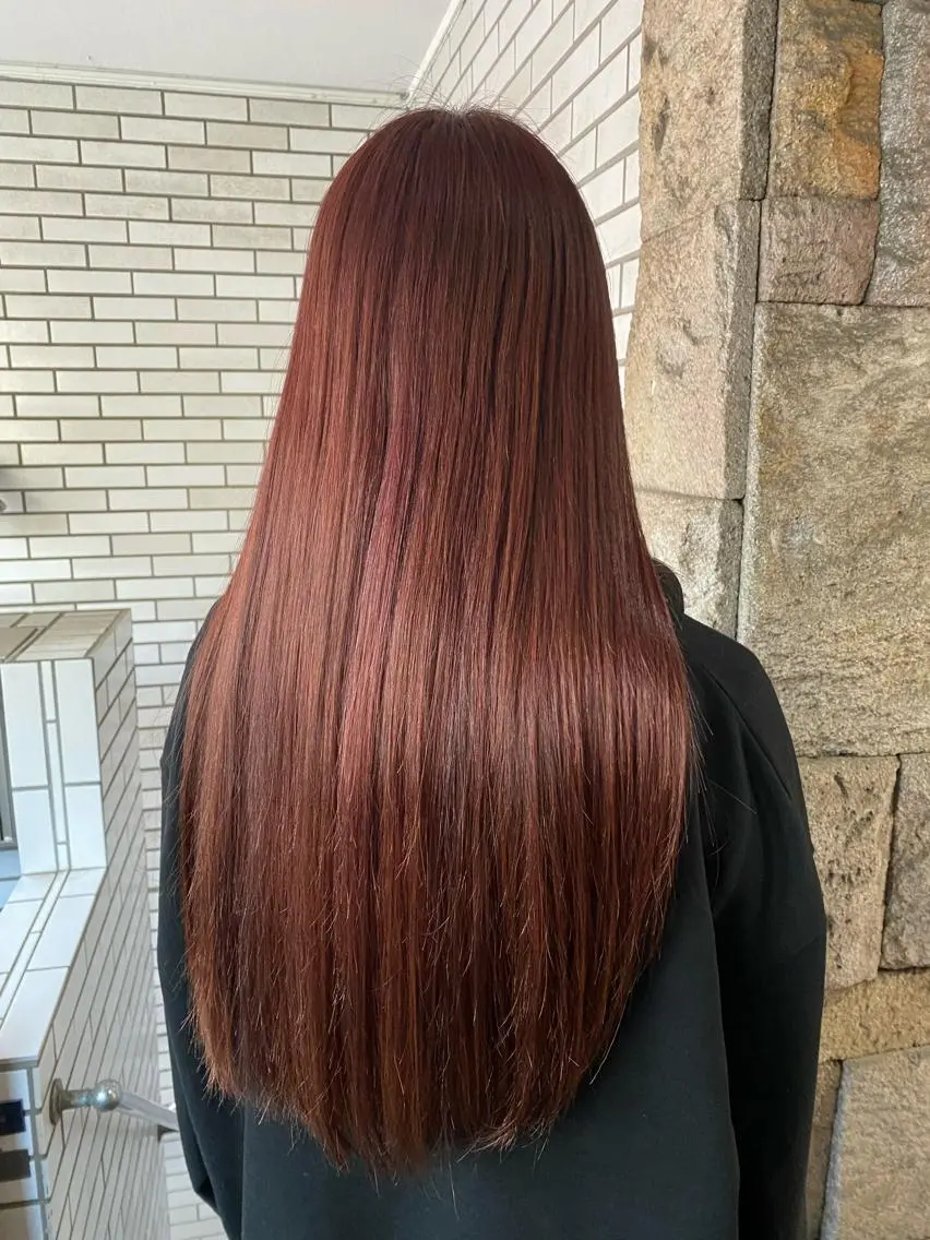 ロング カラー ピンクカラー カット ヘアカラー トリートメント 萩原 凌✄のヘアスタイル
